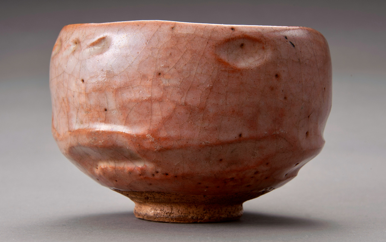 A Red Raku Tea Bowl by Famed Potter Ichigen (1662 – 1722)