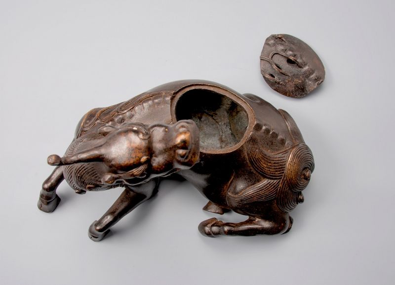 Mythical Kirin – Vintage Bronze Incense Burner