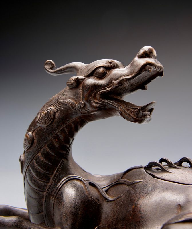Mythical Kirin – Vintage Bronze Incense Burner