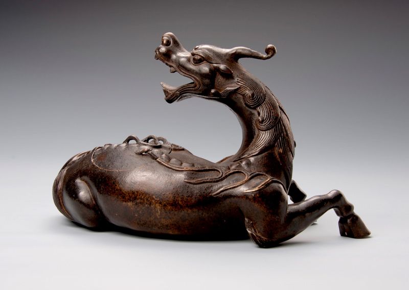 Mythical Kirin – Vintage Bronze Incense Burner