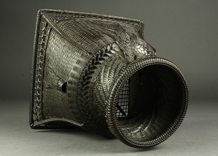 A “Karamono” Woven Bamboo Basket (Tea Master Item)